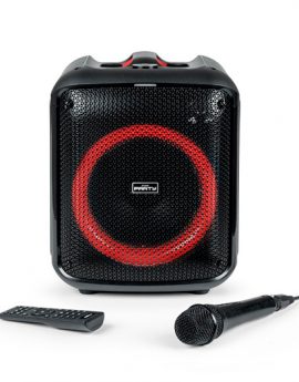 BigBen Cube Altavoz Bluetooth con Efectos de Iluminación 200W + Micrófono + Mando