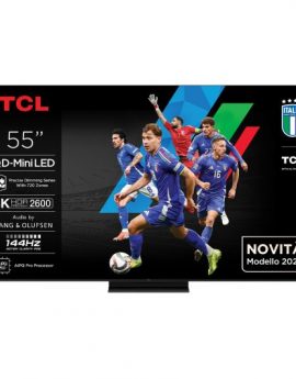 TCL 55C7K Televisor 139.7 cm (55') 4K Ultra HD Smart TV Wifi Metálico 2600 cd /m2
