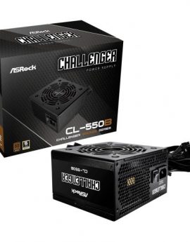 Asrock CL-550B Challenger Fuente de alimentación 550W 80 Plus Bronze 20+4 pin ATX Negro