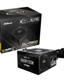 Asrock Challenger CL-750G Fuente de alimentación 750W 80 Plus Gold 20+4 pin ATX Negro