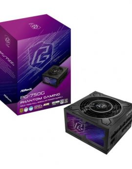 Asrock Phantom Gaming PG-750G Fuente de alimentación 750W 80 Plus Gold A 20+4 pin ATX Negro