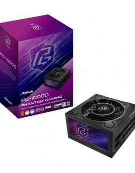 Asrock Phantom Gaming PG-1000G Fuente de alimentación 750W 80 Plus Gold A 20+4 pin ATX Negro