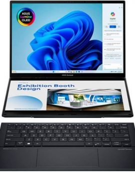 Portátil Convertible Asus ZenBook Duo OLED UX8406CA-PZ166X Intel Core Ultra 9-285H/ 32GB/ 1TB SSD/ 14'+14' Táctil/ Win11 Pro