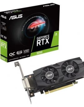 Tarjeta Gráfica Asus GeForce RTX 3050 LP BRK OC Edition/ 6GB GDDR6/ Compatible con Perfil Bajo