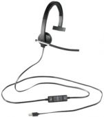 Auricular Logitech H650E/ con Micrófono/ USB/ Negro