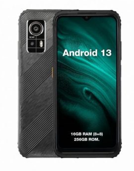 AGM H6 Smartphone 6.56' Ranura híbrida DualSIM 4G 8GB 256GB 4900mAh Negro Reacondicionado