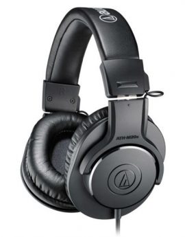 Audio-Technica ATH-M20x Auriculares de Monitorización Profesional Dinámicos Cerrados Negros
