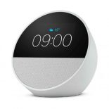 Amazon Echo Spot - Radio Despertador Inteligente con Sonido de Calidad y Alexa Blanco