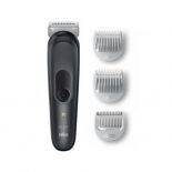 Afeitadora Corporal Braun BG3350 Inalambrica Corte 0.5-5mm 3 Peines Fijos Recargable Negro/Gris