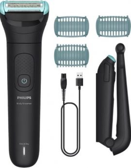 Cortabarbas Philips Beardtrimmer series 5000 BG5475/15/ con Batería/ 4 Accesorios