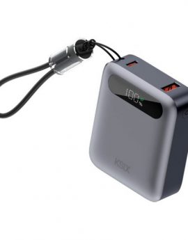 Ksix BPB10PD22G Gris / Powerbank 10.000 mAh Carga Rápida 22.5W
