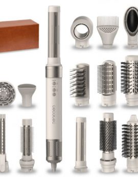 Cecotec Bamba CeramicCare 14in1 AirGlam Champagne Moldeador de Pelo con Tecnología Coanda 1400W