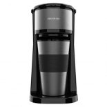 Cecotec Coffee 66 Drop & Go - Cafetera de Goteo con Termo Portátil Acero Inoxidable