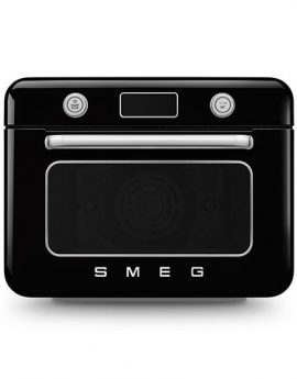Smeg COF01BLEU Mini Horno de Vapor Combinado de Sobremesa 1800W Negro - Multifunción Grill Air Fry - 33 recetas Reacondicionado