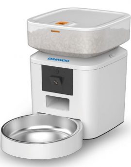 Daewoo D-QQ039-2L Dispensador Automático Alimentos 2L Inox Blanco con Camara y control APP