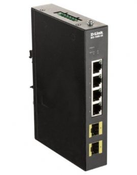 Switch Gestionable D-Link DIS-100G-6S 6 Puertos/ RJ-45 Gigabit 10/100/1000/ SFP