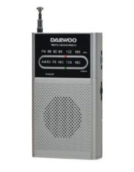 Radio Portátil Daewoo DW1027/ Plata