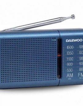 Radio Portátil Daewoo DW1036/ a Pilas/ Azul