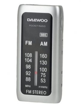 Radio Portátil Daewoo DW1129/ Plata