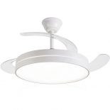 Ventilador de Techo Daewoo con aspas retráctiles DW5008/ 30W/ 3 Aspas/ 6 Velocidades