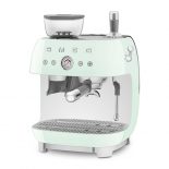 Smeg EGF03PGEU Cafetera Espresso Manual 2.4L 20bar con molinillo integrado Verde Pastel