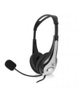 Ewent EW3565 Auriculares con Micrófono USB Blanco/Negro