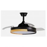 Ventilador de techo Fabrilamp DANI MINI 214491388 DC LED 6 velocidades cuero aspas plegables