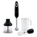 Smeg HBF03BLEU Batidora de mano con accesorios 700W Negro