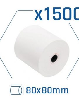 iggual Pack 1500 rollos papel térmico sin BPA 80x80mm