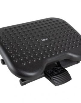 iggual RP3 Reposapiés 3 alturas inclinable 46x34cm Negro