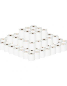 iggual Pack 100 rollos papel térmico datáfono 57x35 mm