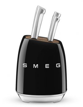 Smeg KBSF02BL Bloque con 6 cuchillos Negro