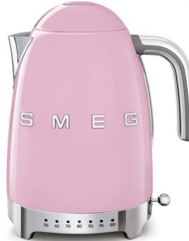 Smeg KLF04PKEU Hervidor eléctrico de Temperatura Variable 1.7L 2400W Rosa Pastel