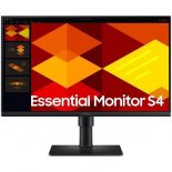 Monitor Profesional Samsung Essential Monitor S4 S40GD S24D402GAU/ 24'/ Full HD/ Regulable en altura/ Negro - LS24D400GAUXEN