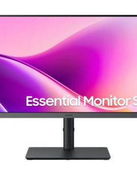 Monitor Profesional Samsung Essential Monitor S4 S43UF S27F434UAU/ 27'/ Full HD/ Regulable en altura/ Negro