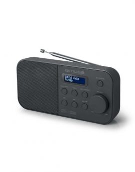 Muse M-109 DB Radio despertador Portátil Negro