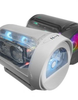 Caja Gaming Minitorre Mars Gaming MC-CYLON/ Blanca