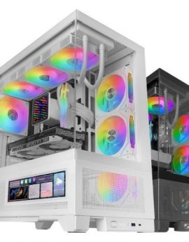 Caja Gaming Semitorre Mars Gaming MC-LCDX/ Blanca