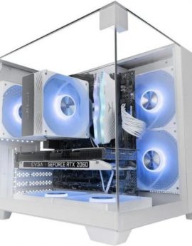 Caja Gaming Semitorre Mars Gaming MC-VISIONM/ Blanca