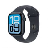 Apple Watch SE3/ GPS/ 44mm/ Caja de Aluminio Medianoche/ Correa Deportiva Negra S/M