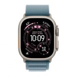 Apple Watch Ultra 3/ GPS/ Cellular/ 49mm/ Caja de Titanio Natural/ Correa Loop Alpine Azul Claro S
