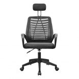 Mars Gaming MGC-ERGOB Silla Ergonómica Malla Transpirable Reposabrazos Altura 110.5-120.5cm Negro