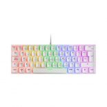 Mars Gaming MK60 Teclado Mecánico Blanco FRGB Switch Marrón Layout Italiano