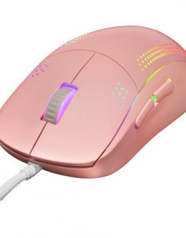 Mars Gaming mmPRO Ratón Gaming RGB Ambidextro USB Óptico 32000 DPI Rosa