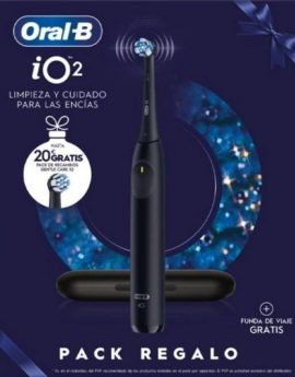 Cepillo Dental Braun Oral-B iO 2/ Incluye 2 Recambios/ Negro