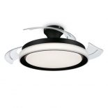 Philips Ventilador de Techo con Aspas Retráctiles y Luz LED 28W Negro