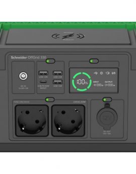 Estación de energía portátil APC PPS330-GR 332Wh Ión de litio Power Delivery 300W Solar USB
