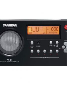 Sangean PR-D7 Radio Despertador Portátil Negro
