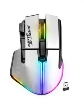 Spirit of Gamer Ratón Inalambrico Pro M5 White