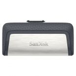 SanDisk Ultra Dual Drive USB Type-C unidad flash USB 64GB USB Type-A / USB Type-C 3.2 Gen 1 (3.1 Gen 1) Negro/Plata